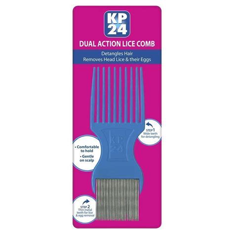 Buy KP24 Long Tooth Head Lice/Nit Comb Online at Che…
